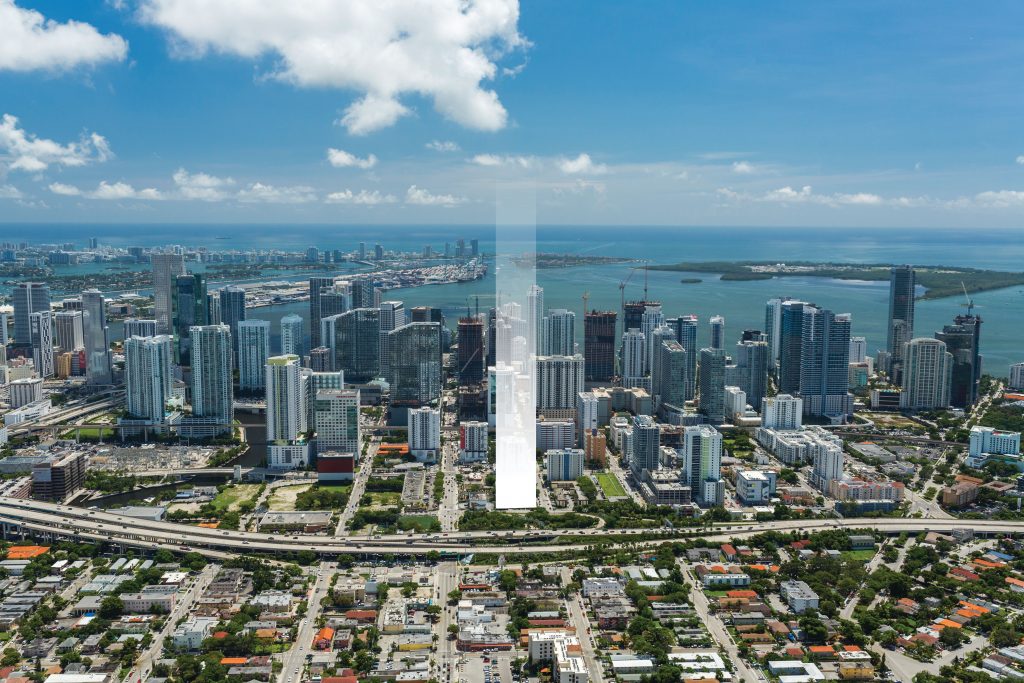 Miami Skyline with Ghost copy
